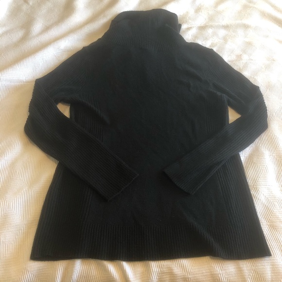 Black Cowl Neck Sweater with Buckle Detail - Picture 7 of 7